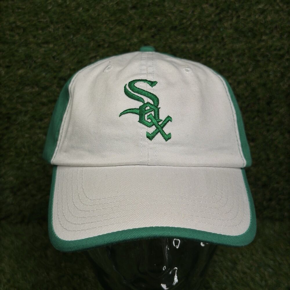 Chicago White Sox MLB CHI-RISH Miller Lite Hat Baseball Cap Green/White